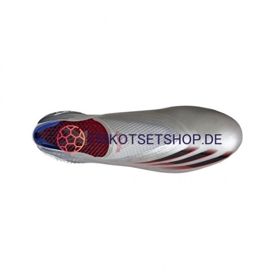 Adidas X GHOSTED FG Showpiece Silver Rot Schwarz Fußballschuhe
