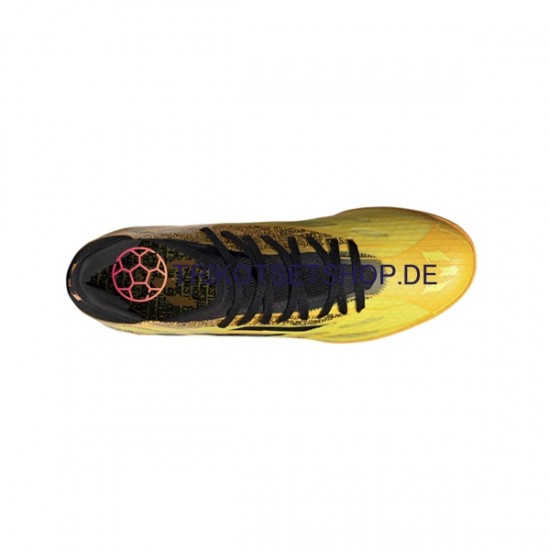 Adidas X SPEEDFLOW Messi.3 IN Halle Gold Schwarz Fußballschuhe
