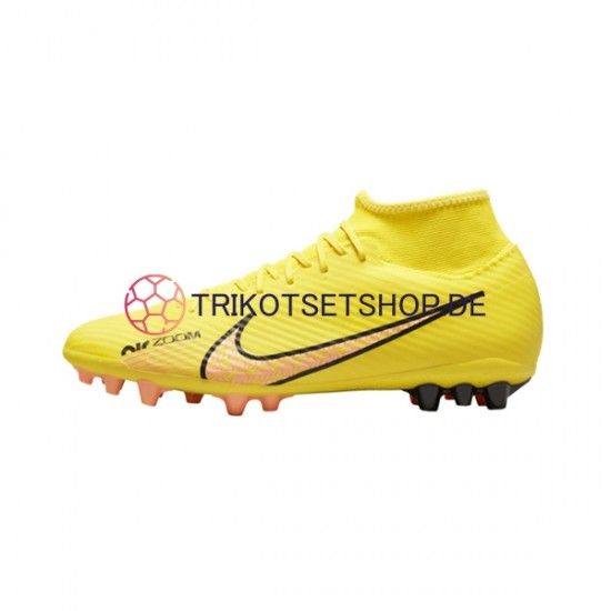 Nike Air Zoom Mercurial Superfly IX Academy AG AG Lucent Pink Gelb Fußballschuhe