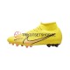 Nike Air Zoom Mercurial Superfly IX Academy AG AG Lucent Pink Gelb Fußballschuhe