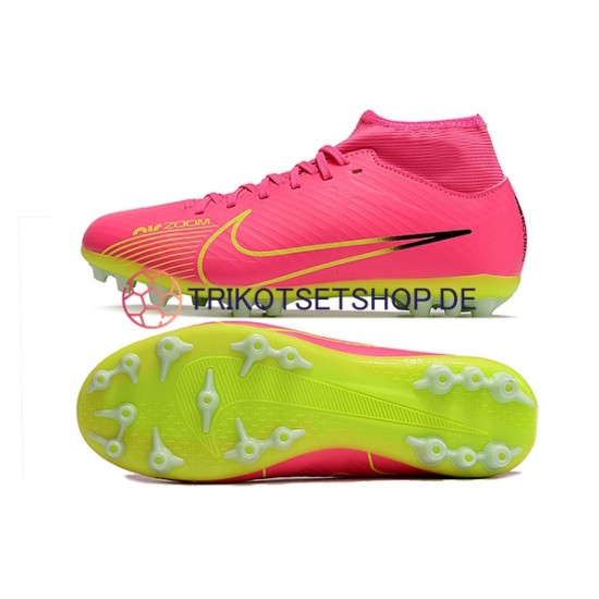 Nike Air Zoom Mercurial Superfly IX Academy AG Pink Grün Fußballschuhe