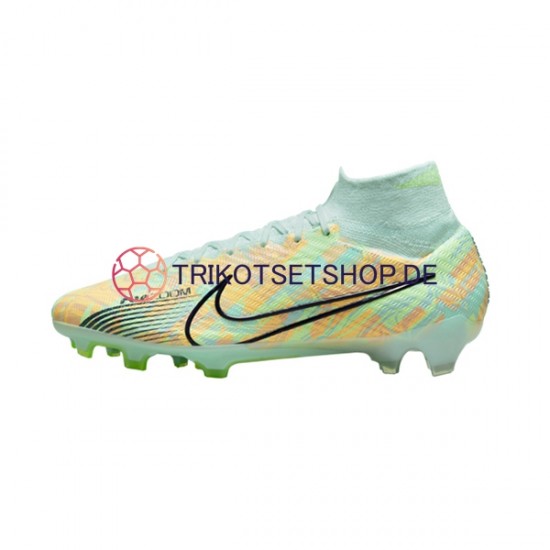 Nike Air Zoom Mercurial Superfly IX Bonded Elite FG Blau Grün Fußballschuhe