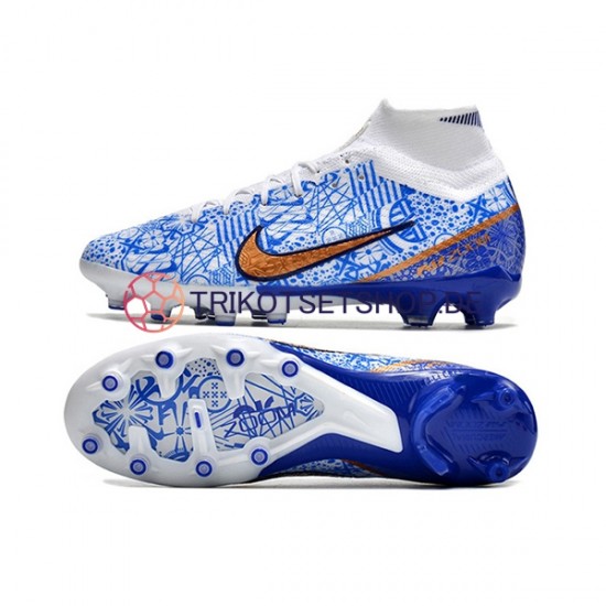 Nike Air Zoom Mercurial Superfly IX Elite AG Blau Fußballschuhe