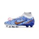 Nike Air Zoom Mercurial Superfly IX Elite AG Blau Fußballschuhe