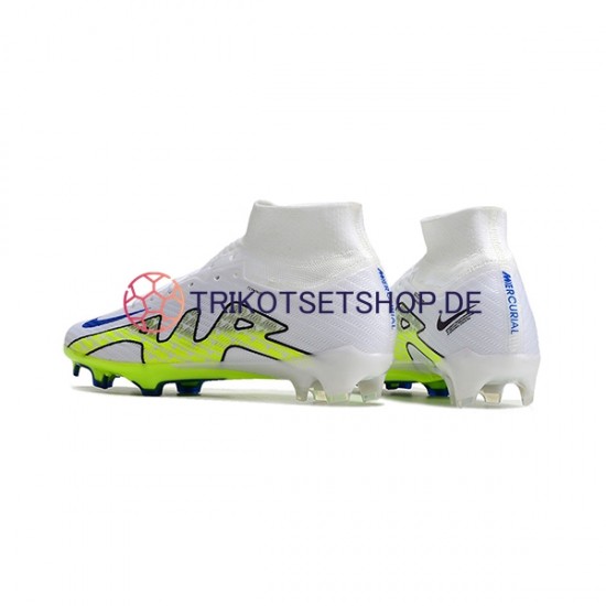Nike Air Zoom Mercurial Superfly IX Elite FG Weiß Grün Fußballschuhe