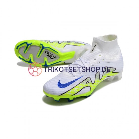 Nike Air Zoom Mercurial Superfly IX Elite FG Weiß Grün Fußballschuhe