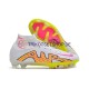 Nike Air Zoom Mercurial Superfly IX Elite FG Pink Gelb Weiß Fußballschuhe