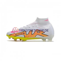 Nike Air Zoom Mercurial Superfly IX Elite FG Pink Gelb Weiß Fußballschuhe