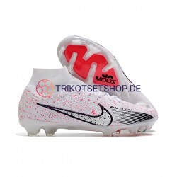 Nike Air Zoom Mercurial Superfly IX Elite FG Rot Weiß Schwarz Fußballschuhe