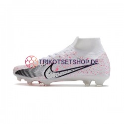 Nike Air Zoom Mercurial Superfly IX Elite FG Rot Weiß Schwarz Fußballschuhe