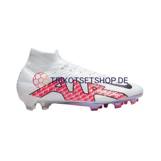 Nike Air Zoom Mercurial Superfly IX Elite FG Rot Weiß Fußballschuhe