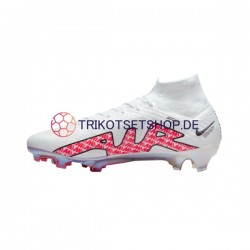Nike Air Zoom Mercurial Superfly IX Elite FG Rot Weiß Fußballschuhe