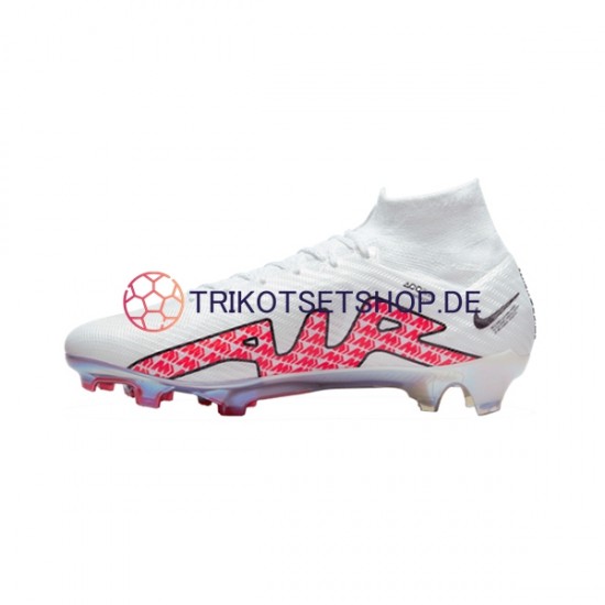 Nike Air Zoom Mercurial Superfly IX Elite FG Rot Weiß Fußballschuhe