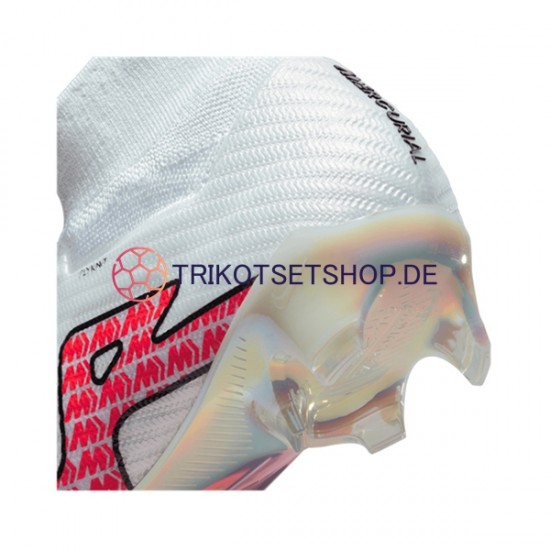 Nike Air Zoom Mercurial Superfly IX Elite FG Rot Weiß Fußballschuhe