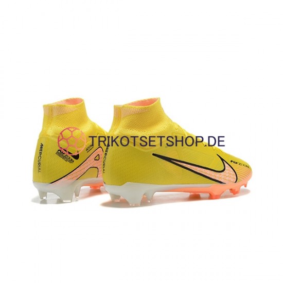 Nike Air Zoom Mercurial Superfly IX Elite FG Orange Gelb Fußballschuhe