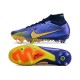 Nike Air Zoom Mercurial Superfly IX Elite SG Blau Gelb Fußballschuhe