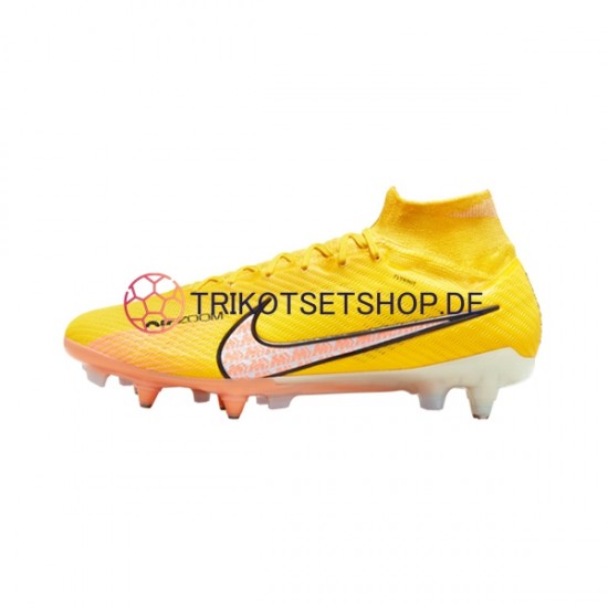 Nike Air Zoom Mercurial Superfly IX Elite SG Pro AC Lucent Pink Gelb Fußballschuhe