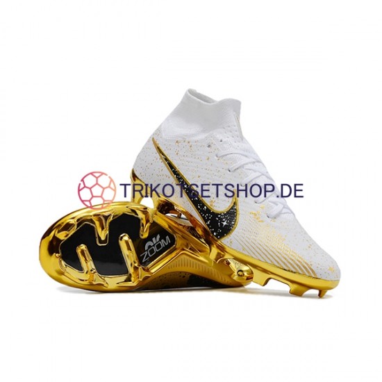 Nike Air Zoom Mercurial Superfly IX Elite Gelb Weiß Fußballschuhe