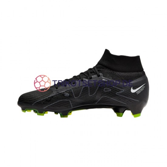 Nike Air Zoom Mercurial Superfly IX Shadow Pro FG Grau Schwarz Fußballschuhe