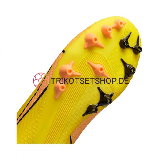 Nike Air Zoom Mercurial Vapor XV Academy AG Lucent Pink Gelb Fußballschuhe