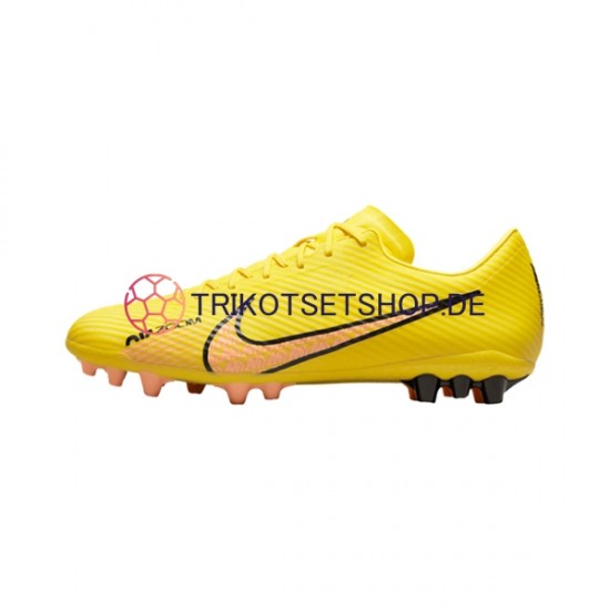Nike Air Zoom Mercurial Vapor XV Academy AG Lucent Pink Gelb Fußballschuhe