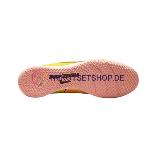 Nike Air Zoom Mercurial Vapor XV Academy IC Halle Lucent Pink Gelb Fußballschuhe
