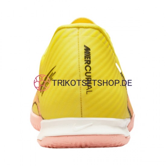 Nike Air Zoom Mercurial Vapor XV Academy IC Halle Lucent Pink Gelb Fußballschuhe