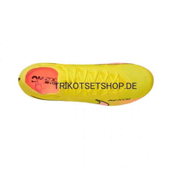 Nike Air Zoom Mercurial Vapor XV Elite AG Pro Lucent Pink Gelb Fußballschuhe