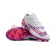 Nike Air Zoom Mercurial Vapor XV Elite AG Lila Pink Weiß Fußballschuhe