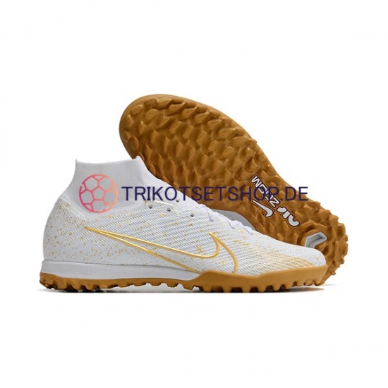 Nike Air Zoom Mercurial Vapor XV Elite TF Gelb Weiß Fußballschuhe