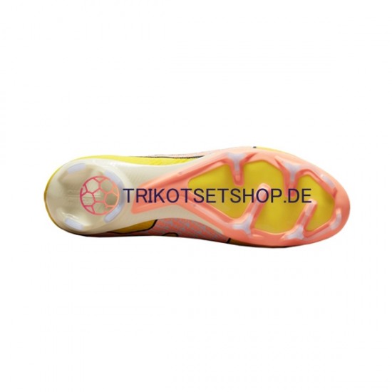 Nike Air Zoom Mercurial Vapor XV Pro FG Lucent Pink Gelb Fußballschuhe