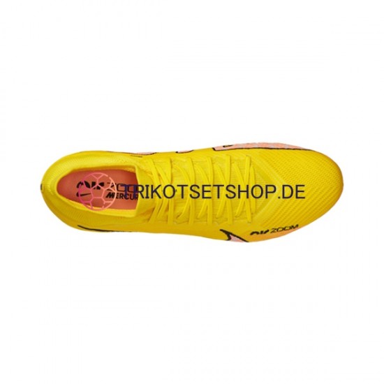 Nike Air Zoom Mercurial Vapor XV Pro FG Lucent Pink Gelb Fußballschuhe