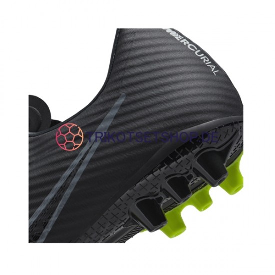 Nike Air Zoom Mercurial Vapor XV Shadow Academy AG Grau Schwarz Fußballschuhe