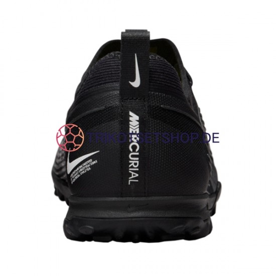 Nike Air Zoom Mercurial Vapor XV Shadow Pro TF Grau Schwarz Fußballschuhe