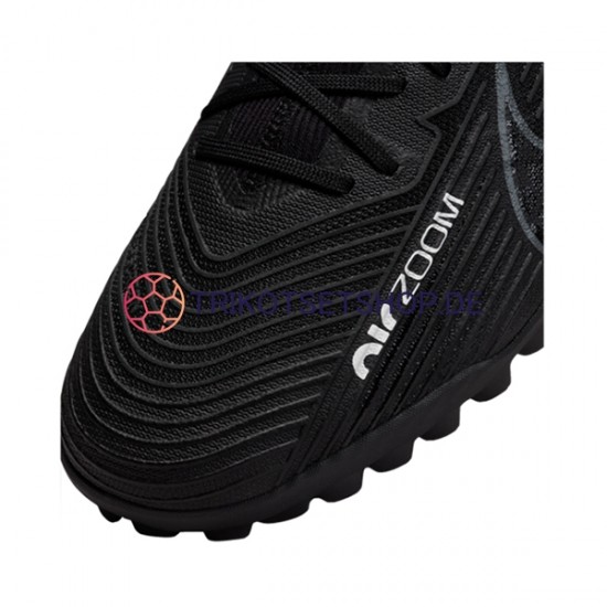 Nike Air Zoom Mercurial Vapor XV Shadow Pro TF Grau Schwarz Fußballschuhe