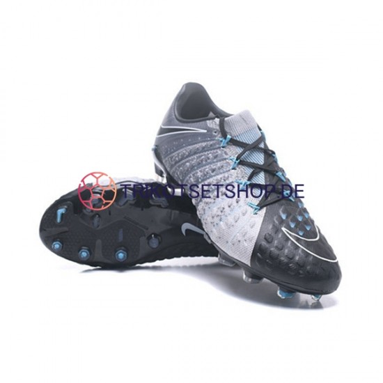 Nike HyperVenom Phantom III Elite FG Grau Schwarz Fußballschuhe