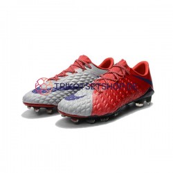 Nike HyperVenom Phantom III Elite FG Rot Grau Fußballschuhe