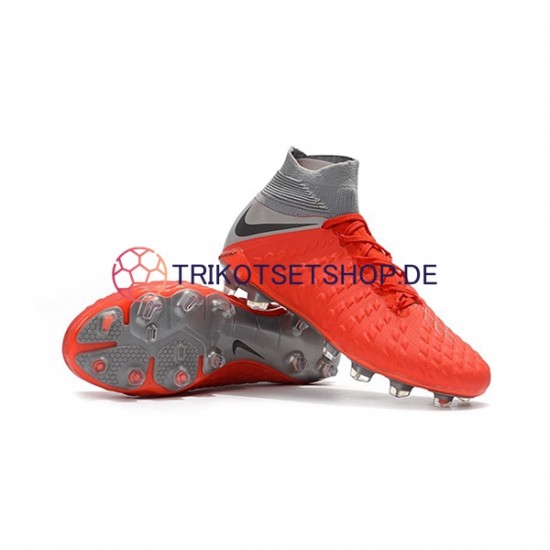 Nike Hypervenom Phantom 3 Elite DF FG Rot Grau Fußballschuhe