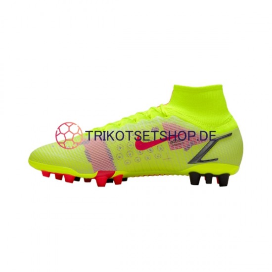 Nike Mercurial Superfly VIII Motivation Elite AG Rot Gelb Fußballschuhe