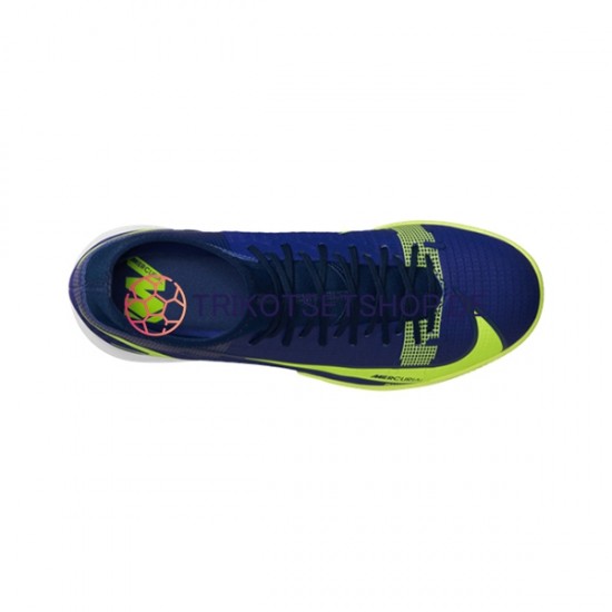 Nike Mercurial Superfly VIII Recharge Academy IC Blau Gelb Fußballschuhe