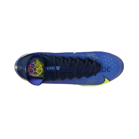 Nike Mercurial Superfly VIII Recharge Elite SG Pro AC Blau Gelb Fußballschuhe