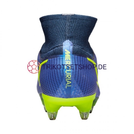 Nike Mercurial Superfly VIII Recharge Elite SG Pro AC Blau Gelb Fußballschuhe