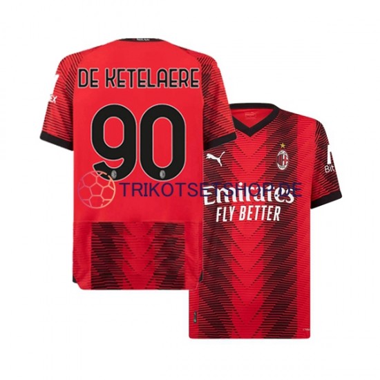 AC Mailand Charles De Ketelaere 90 2023-2024 Herren Trikot Heim Kurzarm