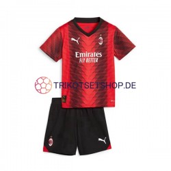 AC Mailand 2023-2024 Kinder Trikotset Heim Kurzarm