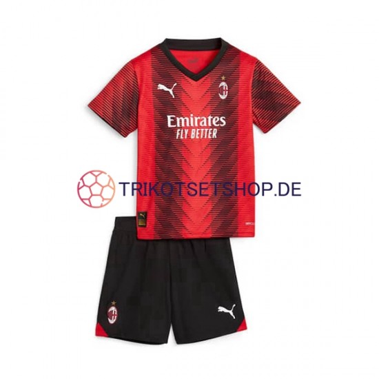 AC Mailand 2023-2024 Kinder Trikotset Heim Kurzarm