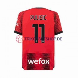 AC Mailand Christian Pulisic 11 2023-2024 Herren Trikot Heim Kurzarm