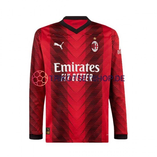 AC Mailand 2023-2024 Herren Trikot Heim Langarm