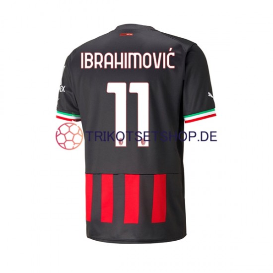 AC Mailand Ibrahimovic 11 2022-2023 Herren Trikot Heim Kurzarm