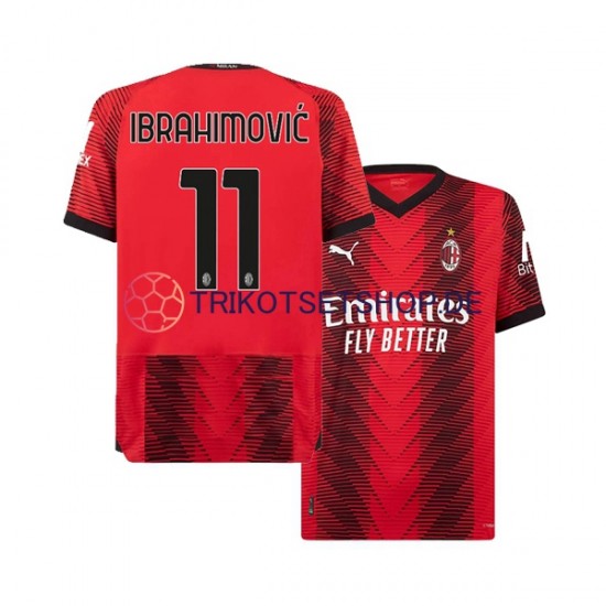 AC Mailand Ibrahimovic 11 2023-2024 Herren Trikot Heim Kurzarm