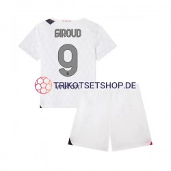 AC Mailand Olivier Giroud 9 2023-2024 Kinder Trikotset Auswärts Kurzarm